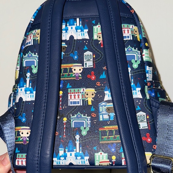 Loungefly Disney Backpack with Funko Pop style Dapper Dans - Picture 4 of 8